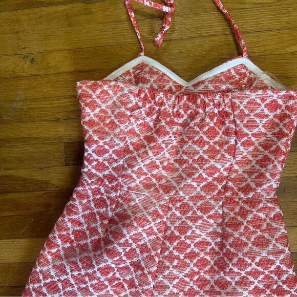 Jack by BB Dakota JACK jacquard coral halter romper - Picture 11 of 13